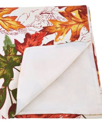 Autumn Leaf Embroidered Table Runner, 54" x 16"