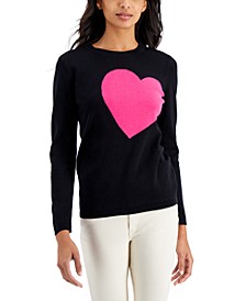 Cotton Heart-Graphic Sweater