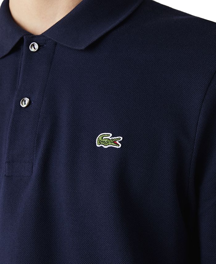 Lacoste Men's Long Sleeve Pique Polo & Reviews - Polos - Men - Macy's