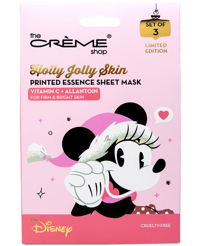 The Crème Shop X Disney Holly Jolly Skin Printed Essence Sheet Mask 3 Pk Macys 1415