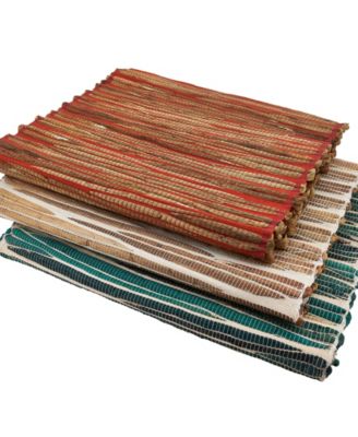 Table Runner with Water Hyacinth Design, 54" x 14"