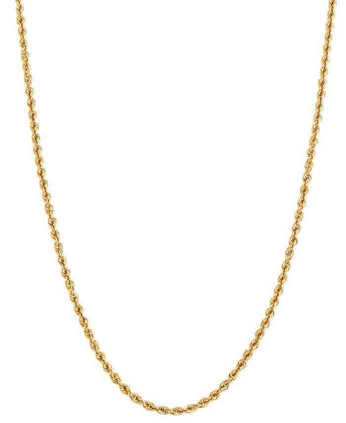 Macy's Rope Link 24" Chain Necklace in 14k Gold