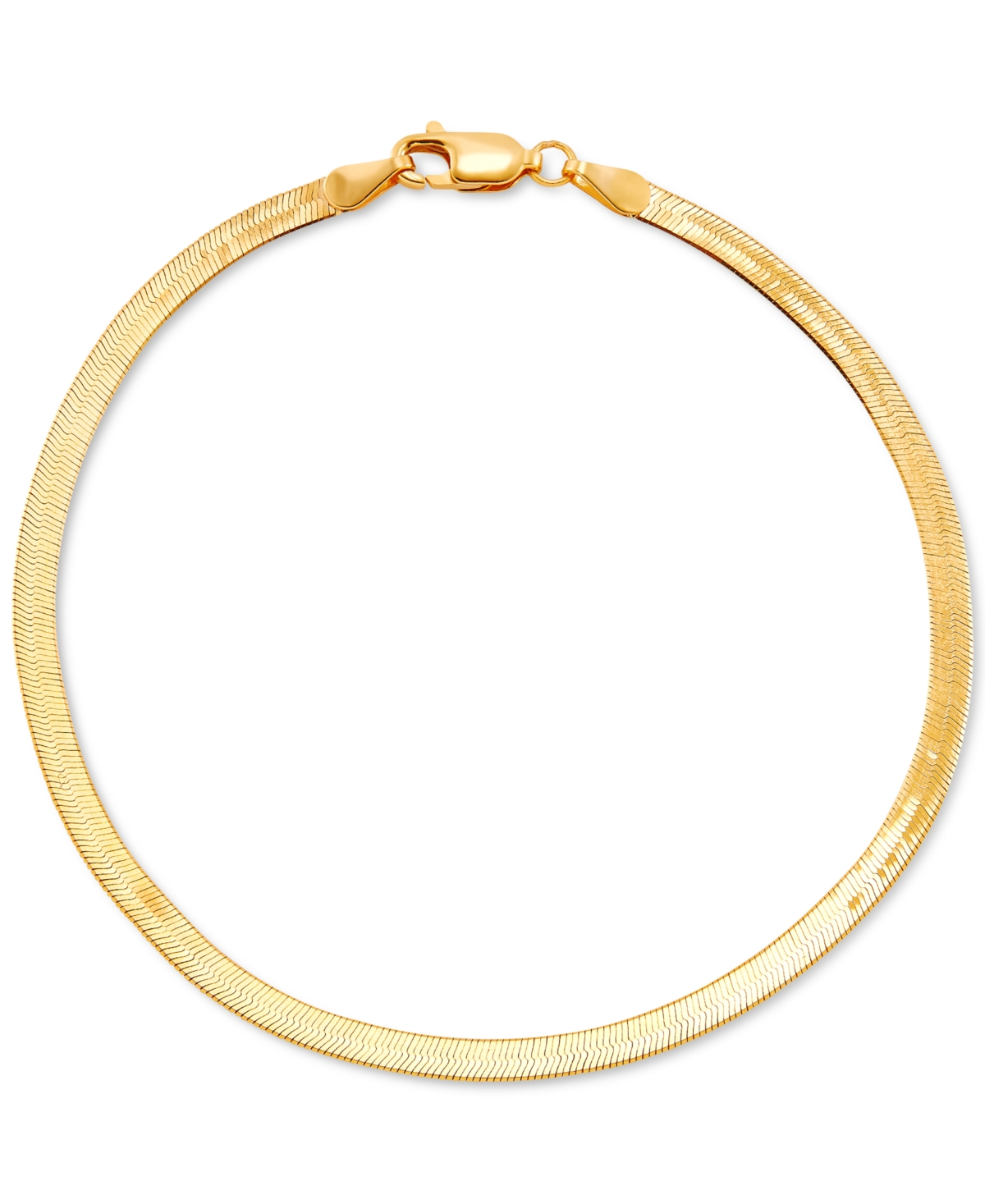 Herringbone Link Chain Bracelet in 10k Gold - Gold