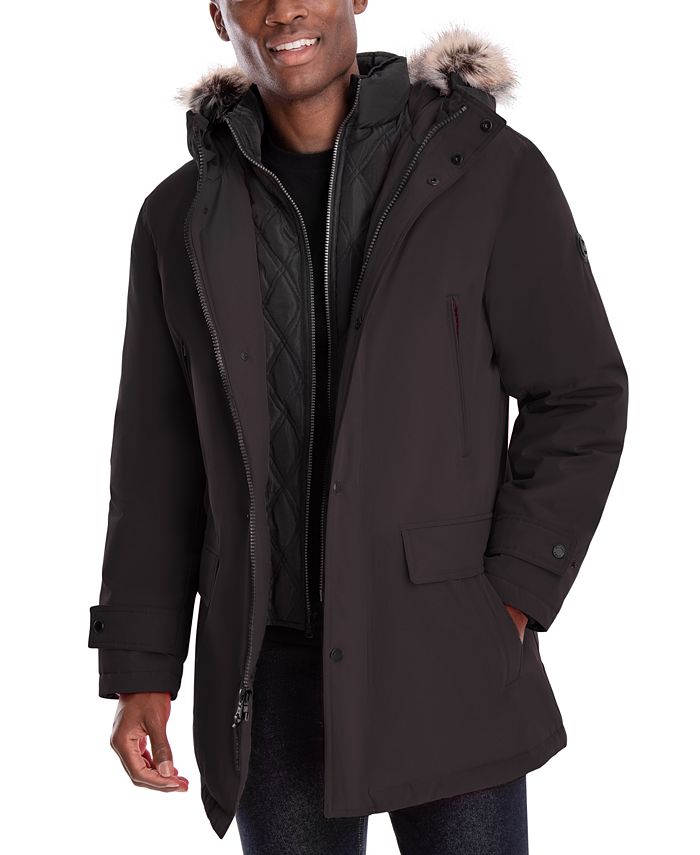 Michael Kors Michael Kors Men's Hooded Bib Snorkel Parka, Created for