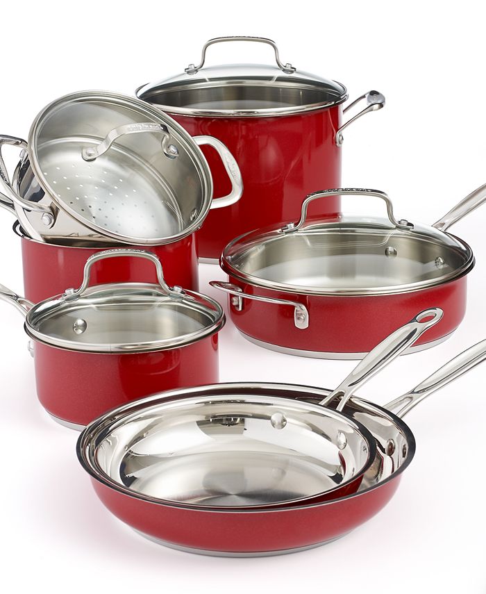 Cuisinart 76I-11 11 Piece Chef's Classic Pro Cookware Set in Stainless Steel
