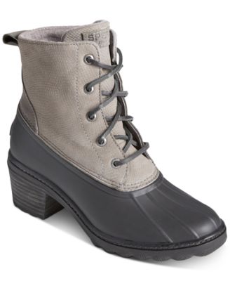 gray duck boots