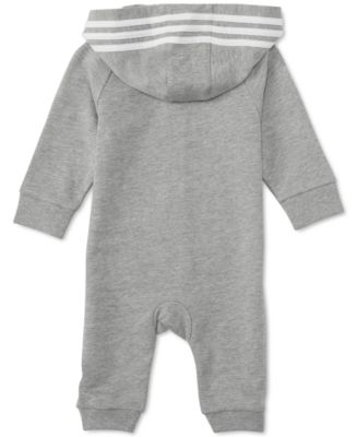 Baby Boys or Baby Girls Logo Full Zip Hooded Coverall