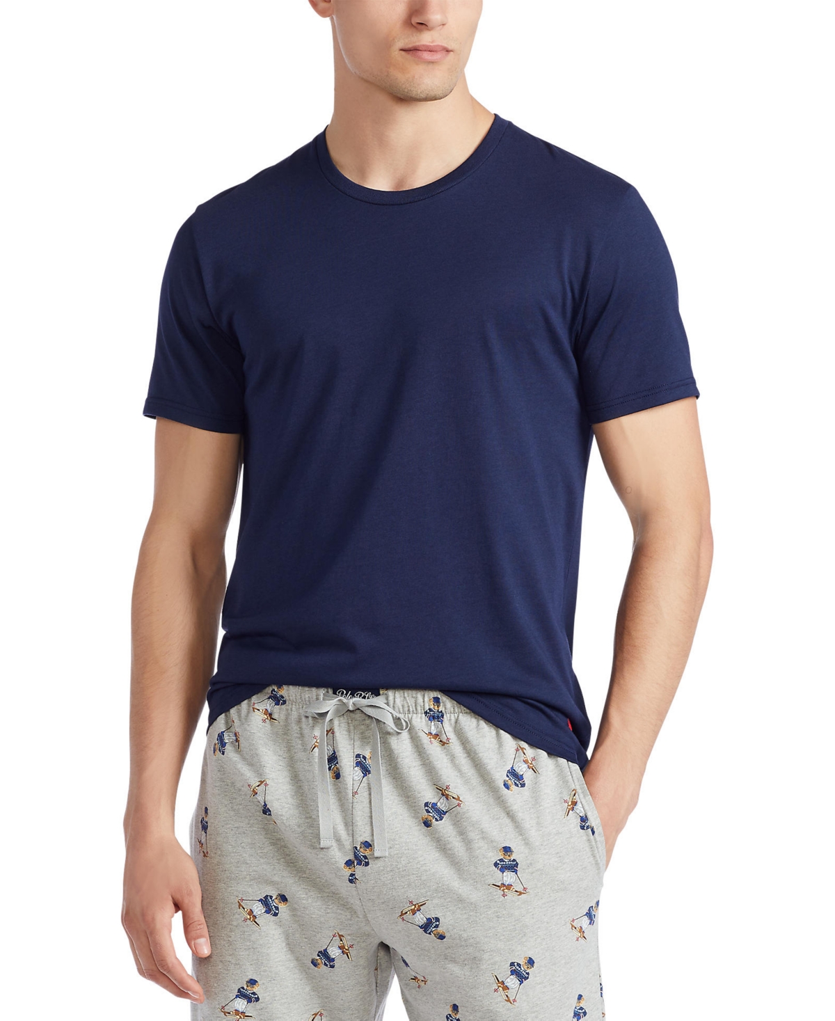 Shop Polo Ralph Lauren Men's Supreme Comfort Sleep T-shirt In Cruise Navy