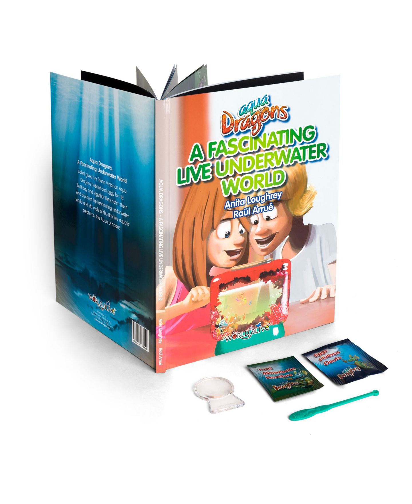 Детские игрушки Aqua Dragons Sea Friends Live Science Kit 5-Piece Toy Book Set, Ages 6+ — фото 1