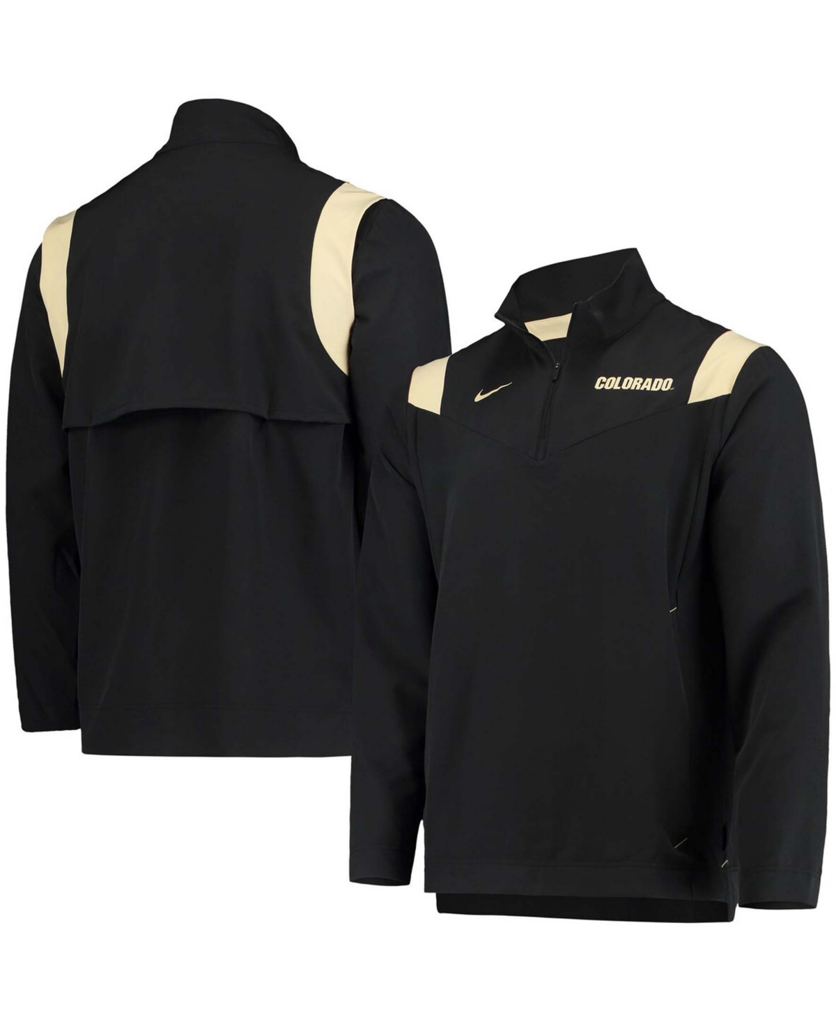 Men's Black Colorado Buffaloes Coach Half-Zip Jacket