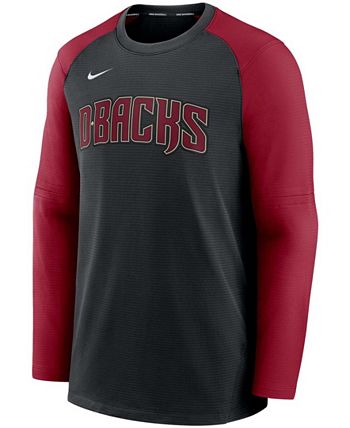 Men's Nike Gray/Black Arizona Diamondbacks Game Authentic Collection  Performance Raglan Long Sleeve T-Shirt