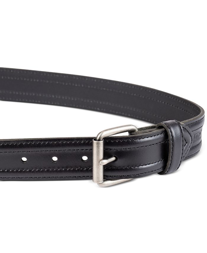 Levi's Men's Trapunto Detail Leather Workwear Belt & Reviews - All ...