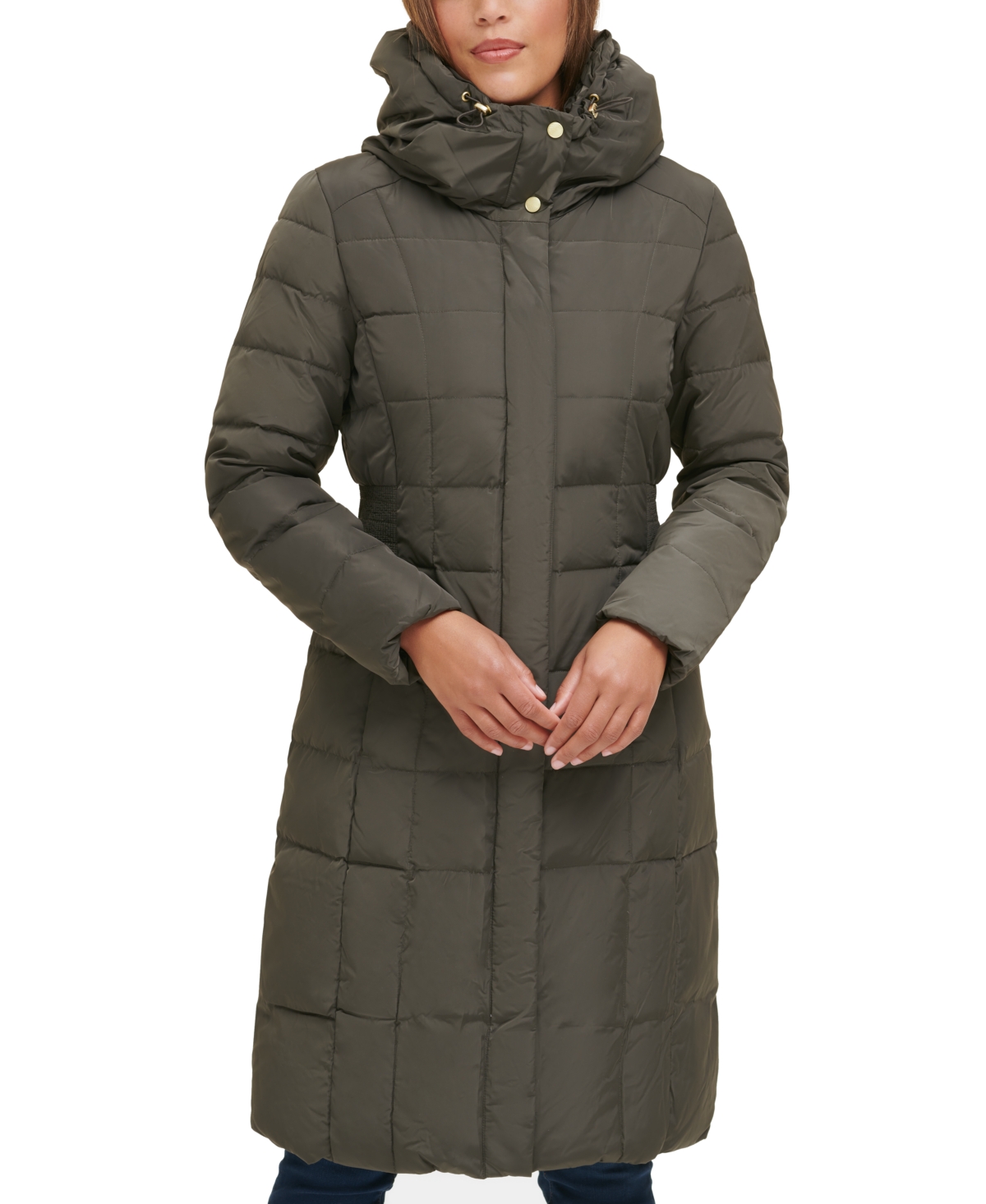 Cole Haan Women s Box Quilt Down Puffer Coat Smart Closet