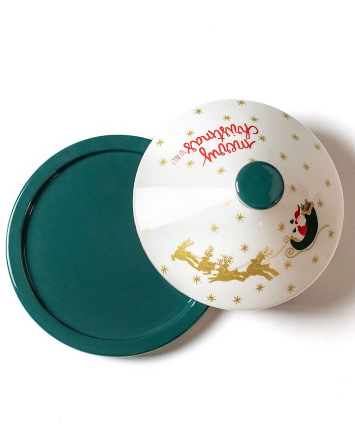 Coton Colors Christmas In The Village Round Butter Dish Macy's