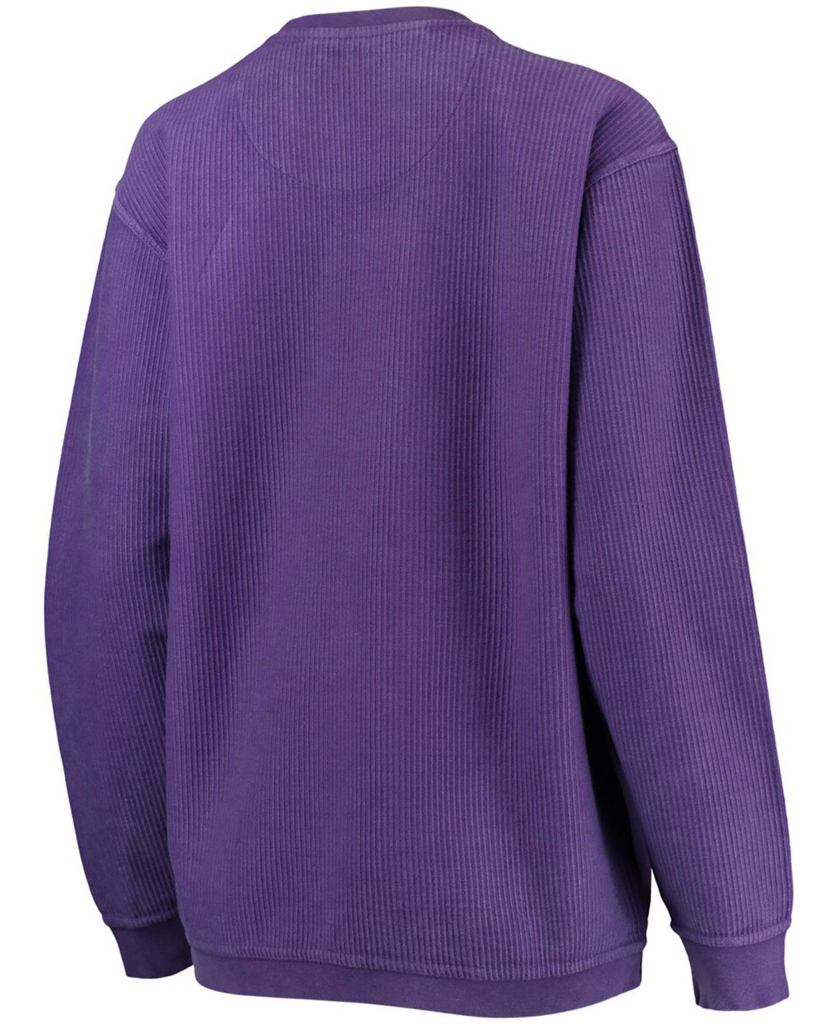Women'sNorthwestern Wildcats Comfy Cord Vintage-Like Wash Basic Arch Pullover Sweatshirt - Purple