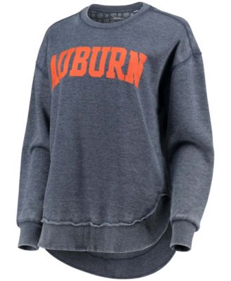 Women's Navy Auburn Tigers Vintage-Like Wash Pullover Sweatshirt