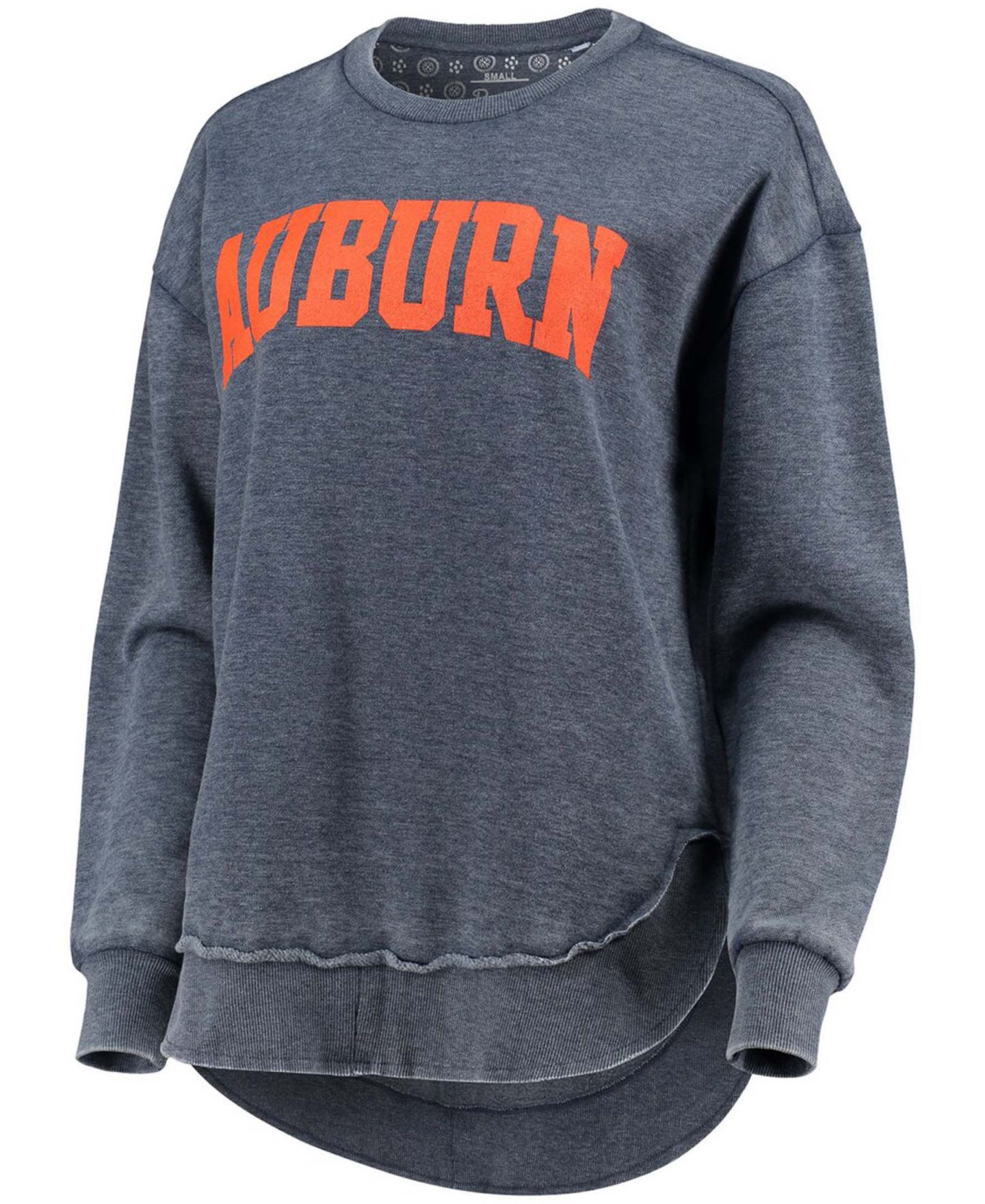 Женская толстовка Pressbox Navy Auburn Tigers Vintage-Like Wash Pullover — фото 2