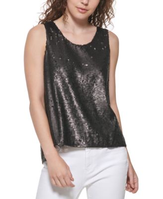 dkny sequin tank top