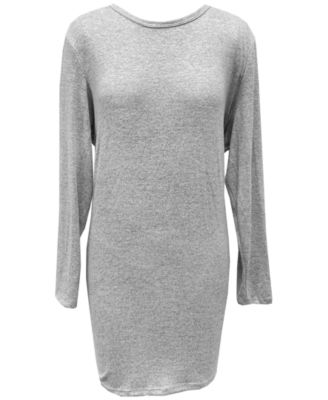 Charter Club - Long Sleeve Heathered Sleep Shirt