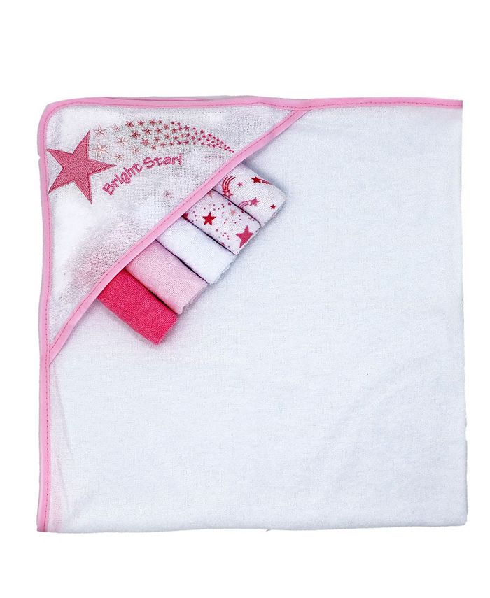 Amor Bebe Baby Girls Bath Towel and Washcloth, 6 Piece Set Macy's
