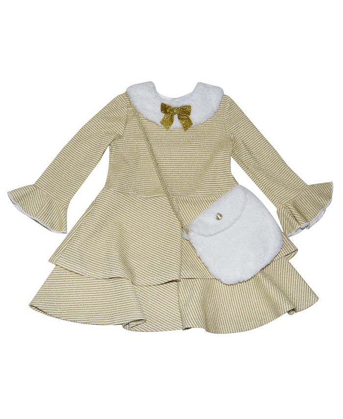 Blueberi boulevard dresses gold top