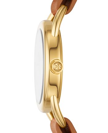 Tory Burch Women's Ravello Interchangeable Brown & Black Leather Strap  Watch 32mm Set & Reviews - All Watches - Jewelry & Watches - Macy's