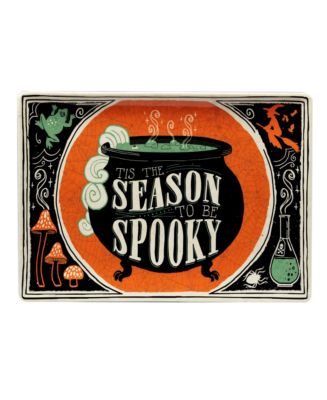 Certified International Scaredy Cat Rectangular Platter, 14
