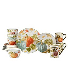 Autumn Harvest Dinnerware, Set of 16