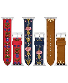 Women's 3-Pc. Set Leather Strap For Apple Watch® 38mm/40mm