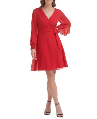 macys dresses red