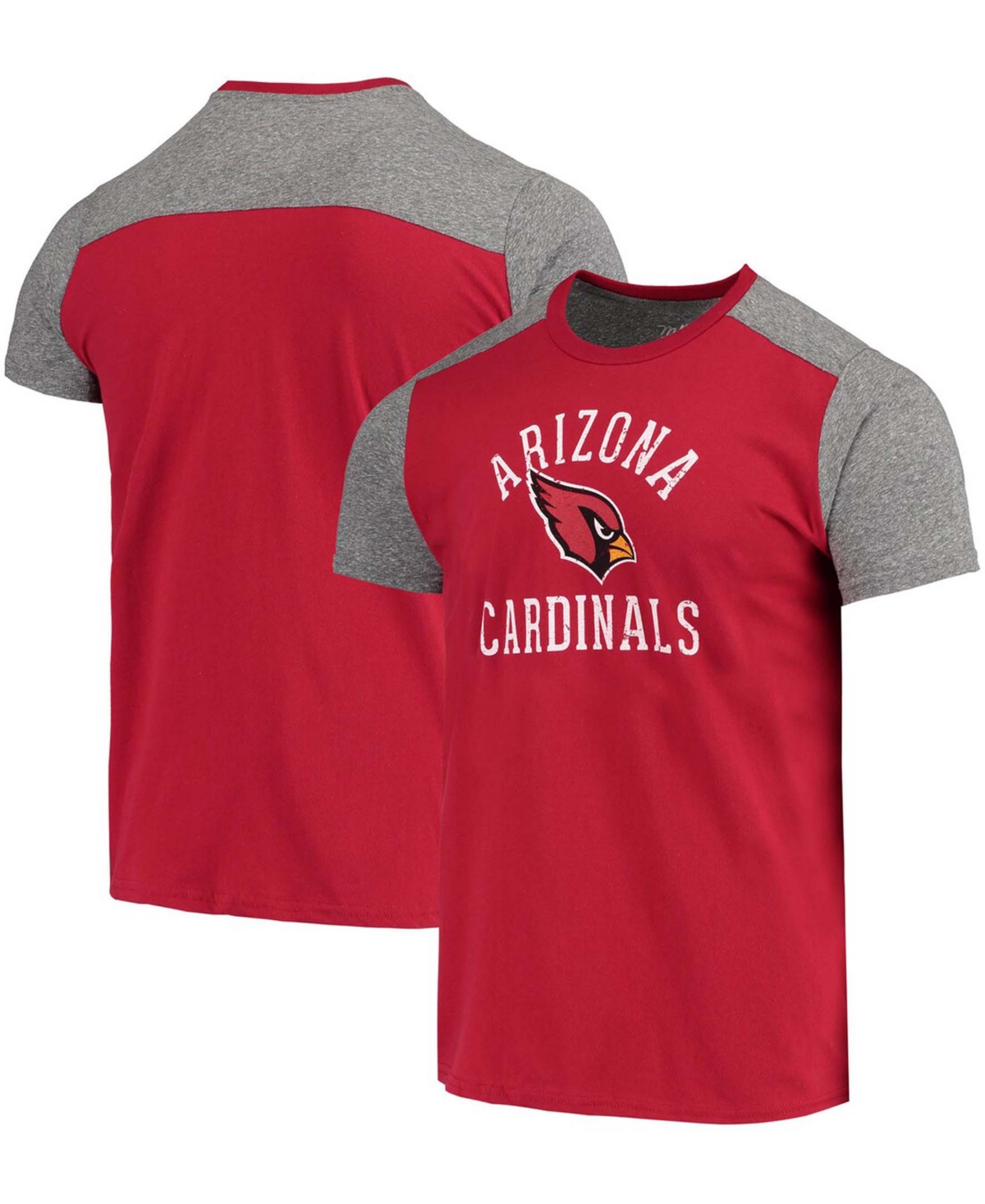 Men's Cardinal, Gray Arizona Cardinals Field Goal Slub T-shirt - Cardinal, Gray
