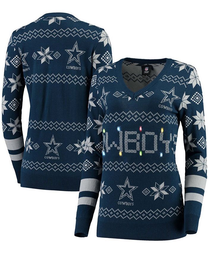 Cowboys sweater with lights hotsell