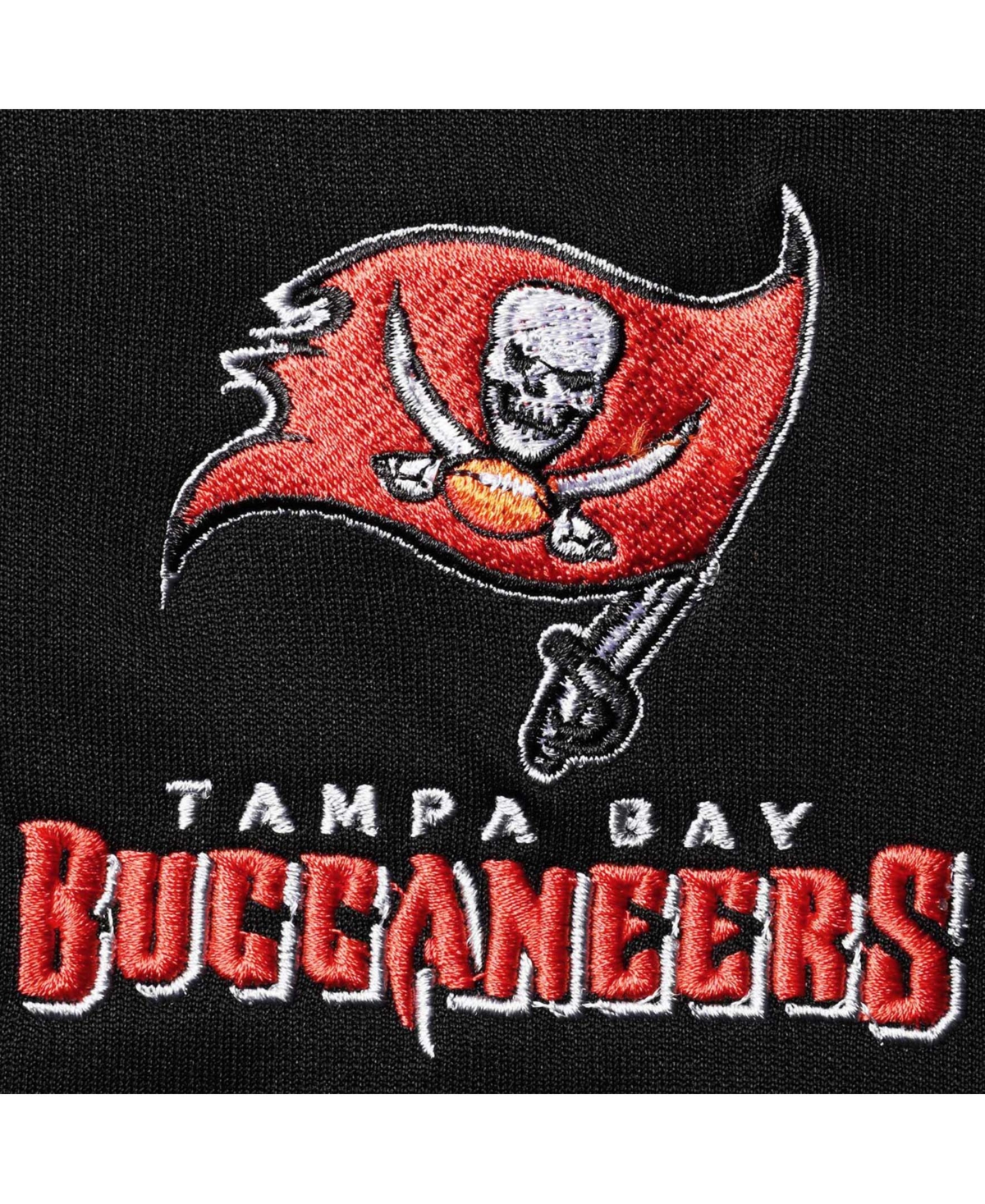 DUNBROOKE MEN'S BLACK TAMPA BAY BUCCANEERS CRAFTSMAN THERMAL LINED FULL-ZIP HOODIE 