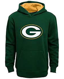 Youth Boys Green Green Bay Packers Fan Gear Prime Pullover Hoodie
