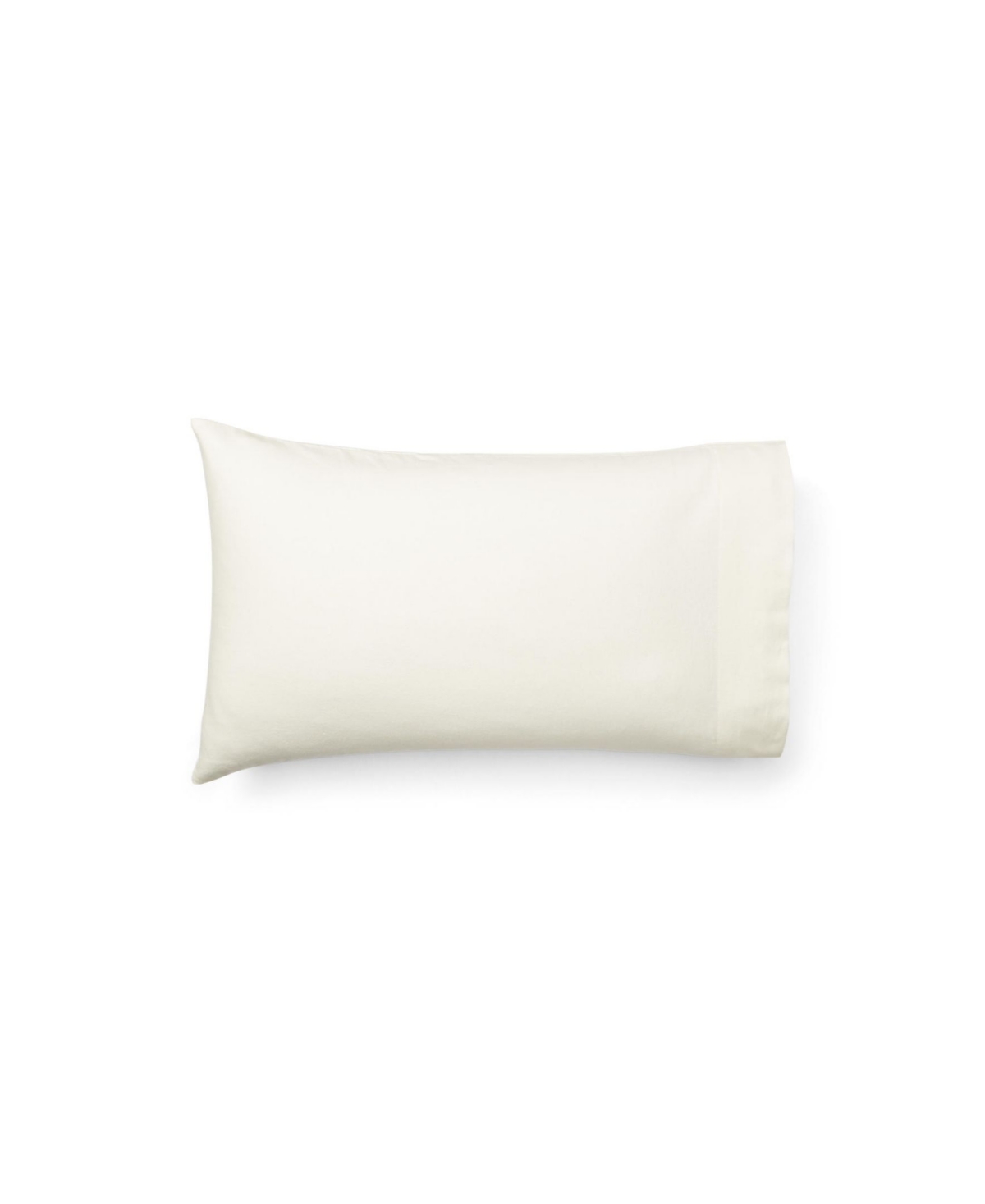 Lauren Ralph Lauren Flannel Pillowcase Pair, Standard Bedding In Cream