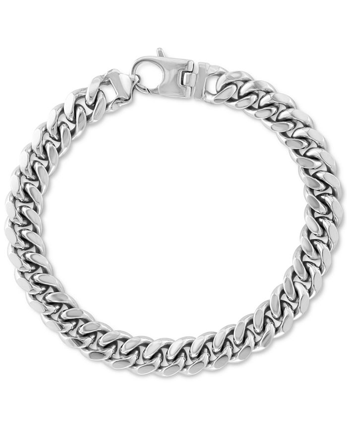 One size fits all Top Grillz Curb Chain Kette silber 