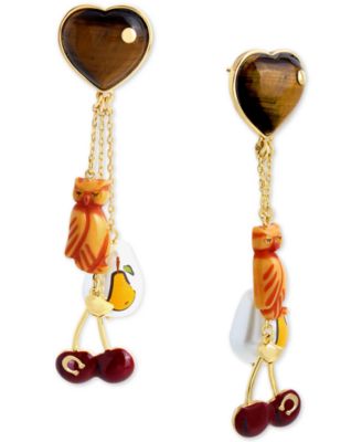 coach cherry earrings