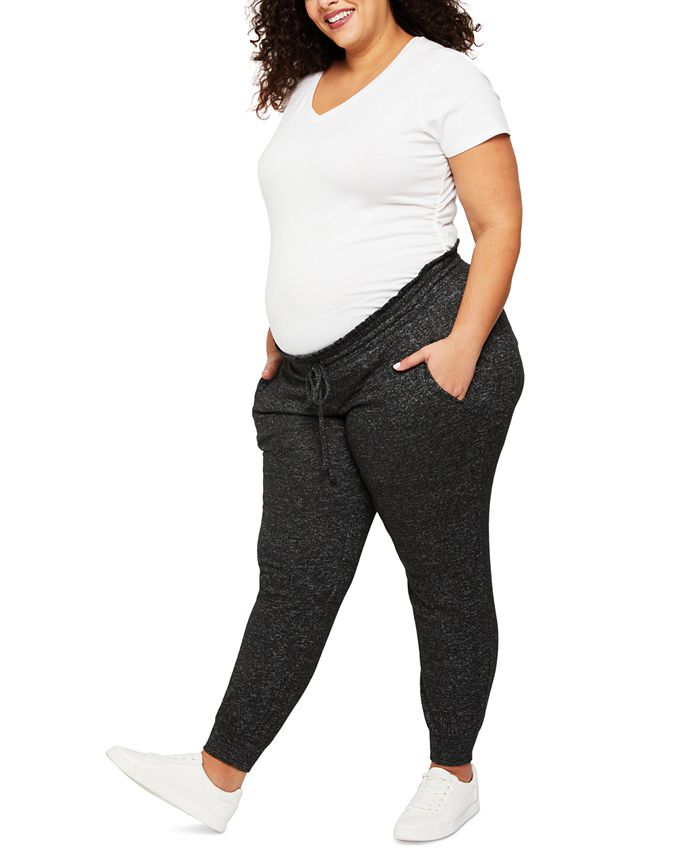 Motherhood Maternity Plus Size Hacci Jogger Maternity Pants & Reviews