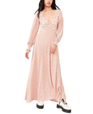 Free people clearance pink floral dress