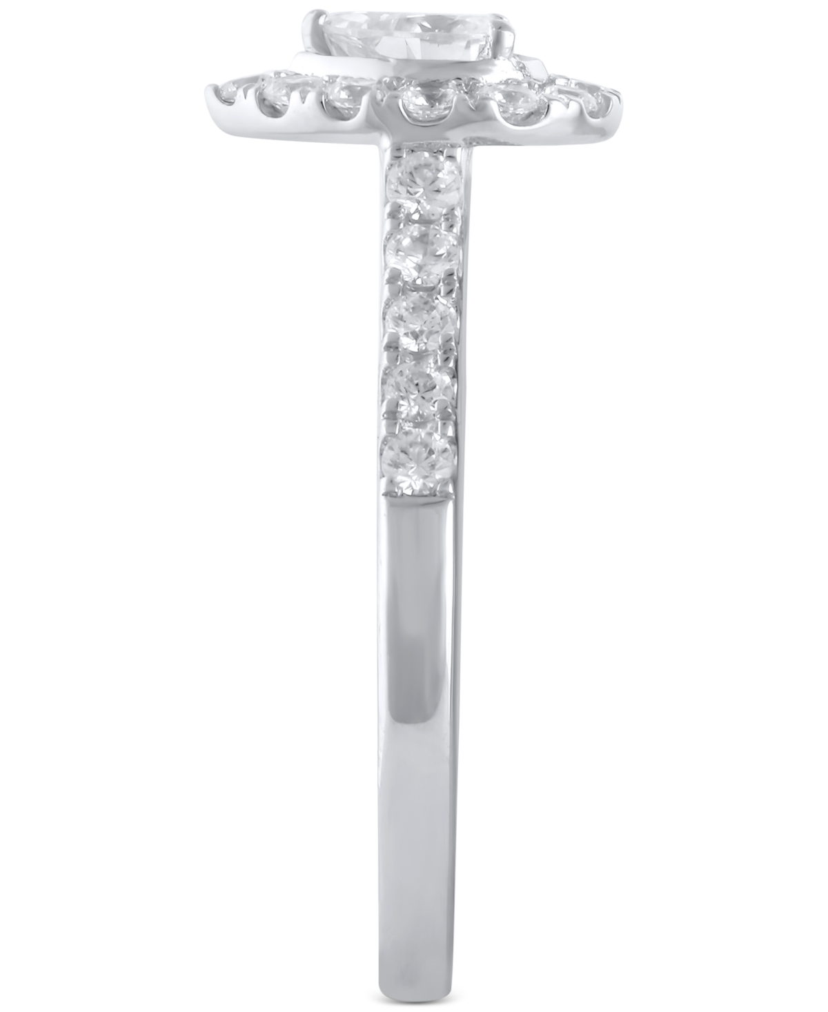 Diamond Pear-Cut Halo Bridal Set (1 ct. t.w.) in 14k- White Gold