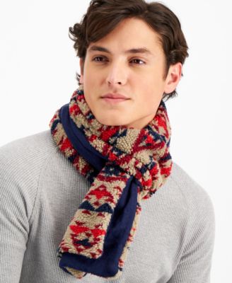 Sun + Stone - Men's Geometric Fleece Scarf
