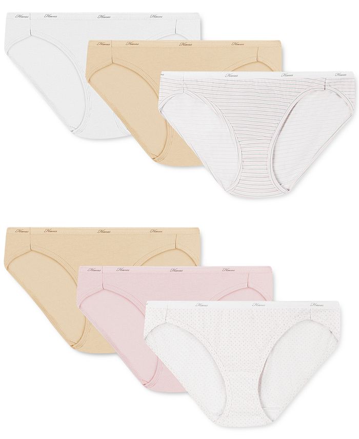 Hanes, Intimates & Sleepwear, Hanes Womens Underwear Pack Classic Cotton Bikini  Panties Pack New Size 7