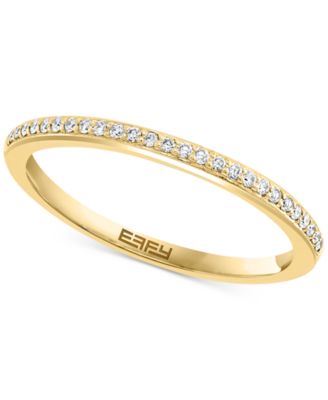 EFFY&reg; Diamond Baguette Cluster Bridal Set (3/8 ct. t.w.) in 14k White or Yellow Gold