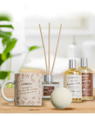 Birthday Gift Basket, Birthday Spa Gift Box, Coconut Body Care Gift Set, 15 Piece