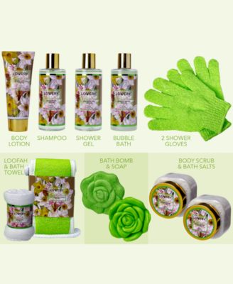 Magnolia Jasmin Body Self Care Package Gift Basket, 13 Piece