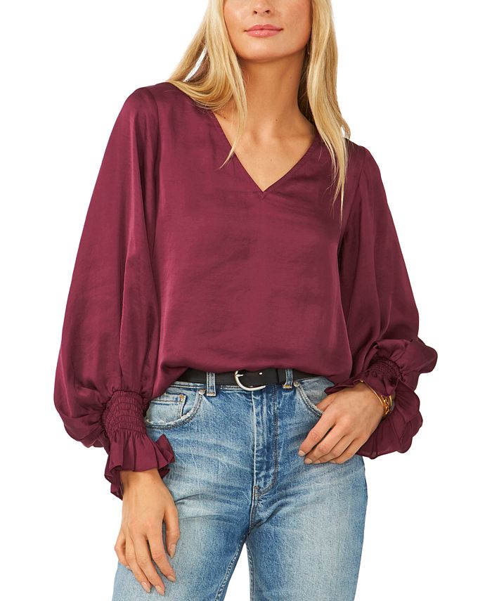 Vince camuto puff sleeve top clearance
