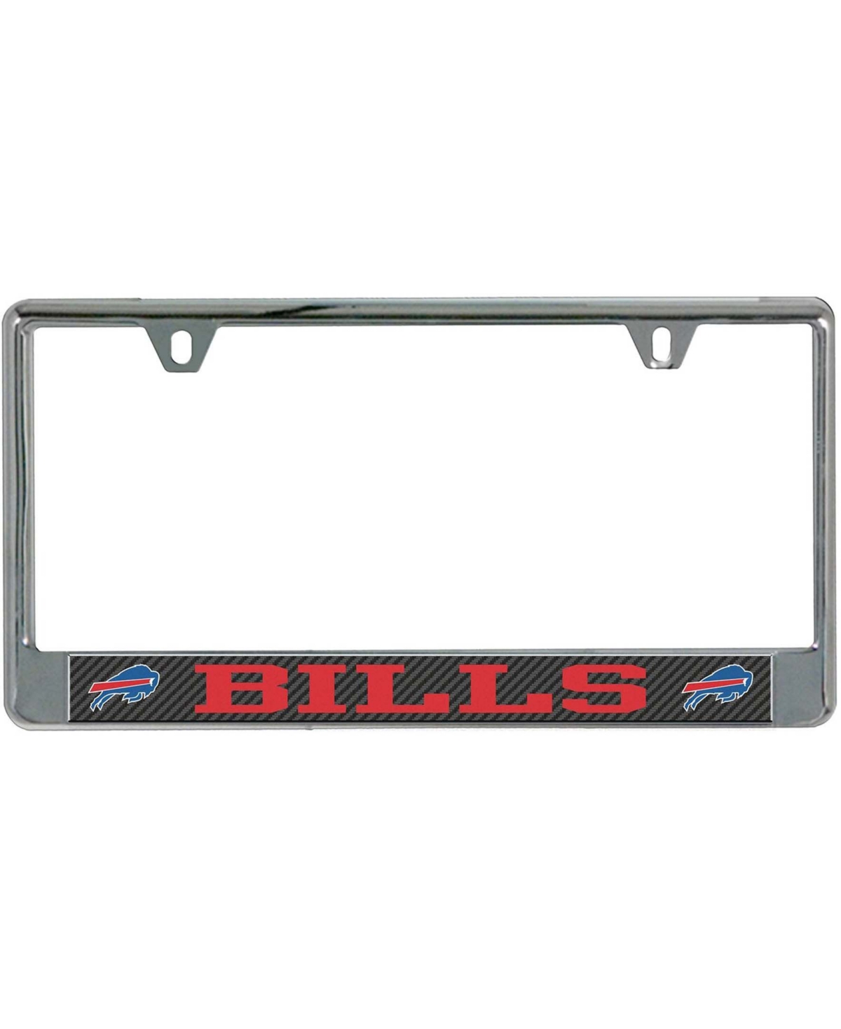 Multi Buffalo Bills Carbon Bottom Only Metal Acrylic Cut License Plate Frame - Multi