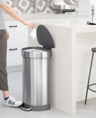 45 Liter Semi-Round Liner Rim Kitchen Trash Can