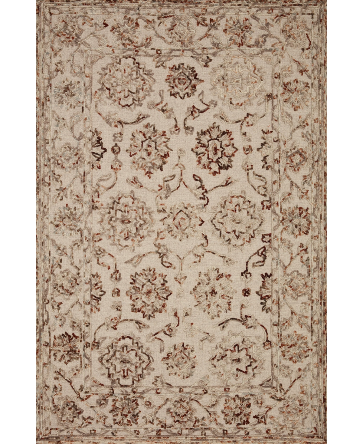 Loloi Ii Halle Halehae-03 8'6in x 12' Area Rug - Taupe, Rust