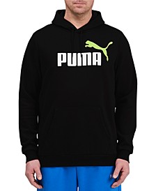 Men's Big & Tall Essential Oversized Two-Color Logo Hoodie
